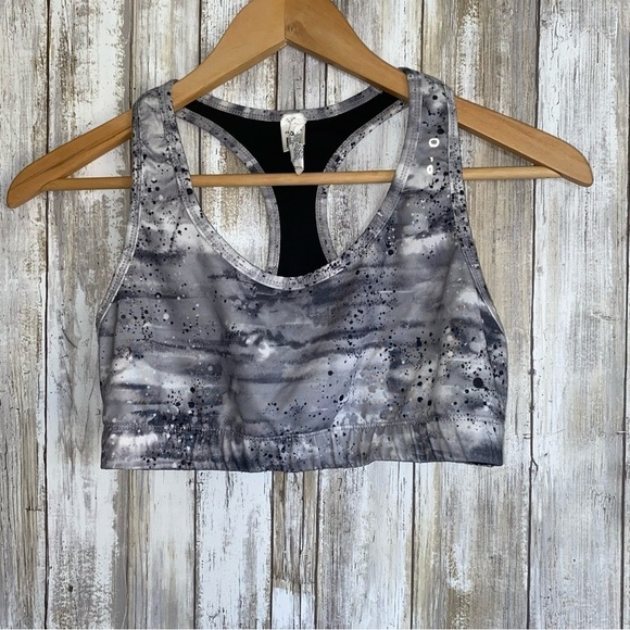 Reebok Tops - Reebok Gray Splatter Workout Bra